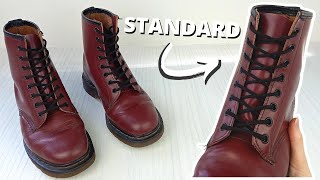 HOW TO LACE DOC MARTENS STANDARD Way [upl. by Amre]