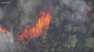 Dozens of fires burning in California  California wildfires [upl. by Lehplar]