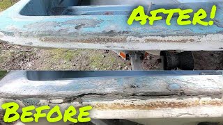 How to Fix Fiberglass Delamination  Boston Whaler 13 Restoration Part 2 [upl. by Viradis]