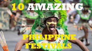 10 AMAZING PHILIPPINE FESTIVALS [upl. by Hurff]