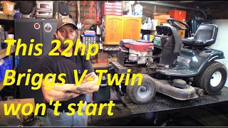 Diagnosing a Briggs V Twin that wont start [upl. by Leah278]