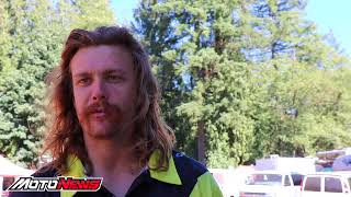 Gared Steinke Interview at Washougal  Moto Newscom  Professional Motocross Racing [upl. by Mireielle570]