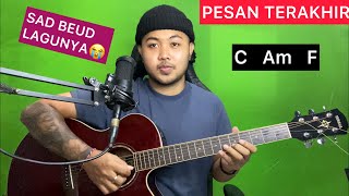 Chord Gampang Pesan Terakhir  Lyodra Gitar Tutorial Pemula [upl. by Bully]