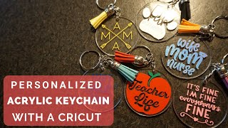 ACRYLIC KEY CHAIN TUTORIAL DIY  Vinyl on Acrylic Key chains  DIY Craft Tutorials [upl. by Attenol]