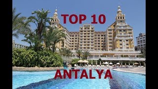 TOP 10 BEST 5 STAR HOTELS ANTALYA TURKEY 2018 [upl. by Herta]