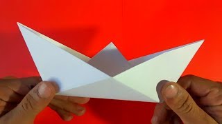 Como hacer un barco de papel  How to make a paper boat Origami [upl. by Mary]