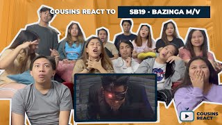 COUSINS REACT TO SB19 Bazinga Official Music Video [upl. by Soble709]