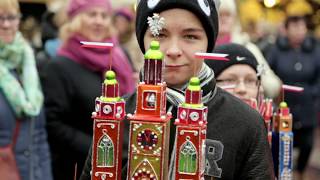 Nativity scene szopka tradition in Krakow [upl. by Spain]