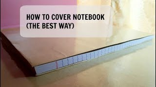 HOW TO COVER NOTEBOOK THE BEST WAY  BACK TO SCHOOL TIP [upl. by Ailaroc]