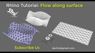 Rhino Tutorial  Flow along surface [upl. by Akener]