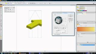 How to easily draw a 3d Vector Arrow in Illustrator CS [upl. by Asilegna]