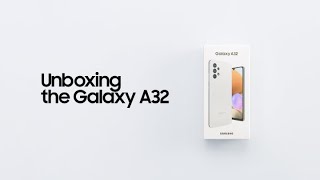 Galaxy A32 Official Unboxing  Samsung [upl. by Yngad358]