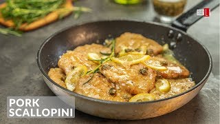 Pork Scallopini with Capers  Food Channel L Recipes [upl. by Gerda297]