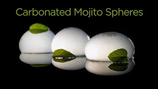 Molecular Gastronomy Reverse Spherification to Make Spheres with Liquid Inside [upl. by Aitetel631]