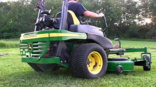 John Deere 777 72 Zero Turn Commercial Ztrak Lawn Mower [upl. by Alekin413]