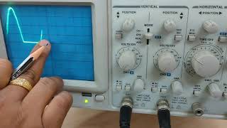 Lab Demonstration of Half Wave Rectifier [upl. by Legnalos706]