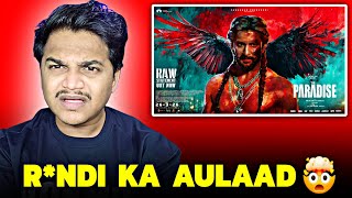 The Paradise Glimpse  RAW STATEMENT TEASER REACTION  Nani [upl. by Alurd]