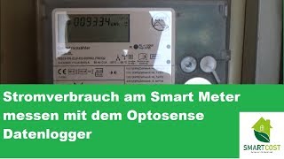 Stromverbrauch messen und aufzeichnen am Smart Meter mit dem Energomonitor Optosense Datenlogger [upl. by Ahsinet23]