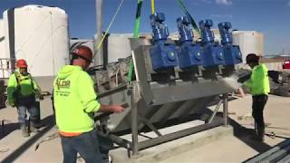 Sludge Dewatering with Trident MD Press [upl. by Eenafit]