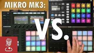 MASCHINE MIKRO MK3 vs Maschine MK3 vs Mikro MK2 What is it and how does it compare ​ [upl. by Atiuqihc9]