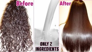 Permanent Hair Straightening at Home  Only Natural Ingredients  TipsToTop By Shalini [upl. by Zurkow441]