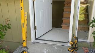 Jeld Wen Front Door Installation  Really crappy products and craftsmanship PART 1 [upl. by Daye]