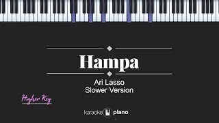 Hampa HIGHER KEY Ari Lasso KARAOKE PIANO [upl. by Shanta]