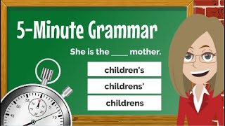 Possessive S  English Grammar Lesson  MINI QUIZ [upl. by Feetal]