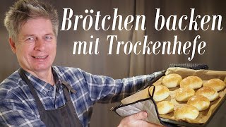 Brötchen selber backen mit Trockenhefe [upl. by Atrice625]