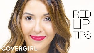 Red Lips Makeup Tips  Giselle Ugarte amp COVERGIRL [upl. by Sorensen]