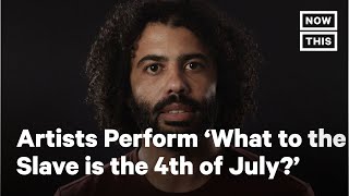 Black Artists Honor Frederick Douglass 4th of July Speech  NowThis [upl. by Anicul272]