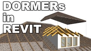 Dormers in Revit  WITH CONSTRUCTION  Roof Tutorial [upl. by Daisi796]