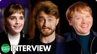 HARRY POTTER RETURN TO HOGWARTS  Daniel Radcliffe Emma Watson amp Rupert Grint Interview [upl. by Arted]