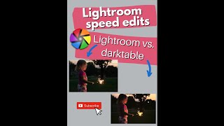 Lightroom vs Darktable Speed Edit  Photo Editing in Under 1 Min shorts [upl. by Ttehr985]