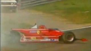 F1  1980 Imola GP  Gilles Villeneuve crash [upl. by Ahsima676]