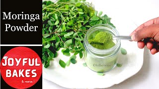 How to make Moringa Powder at Home  Organic Homemade Moringa Powder  Drumstick leaves powder [upl. by Niletac425]