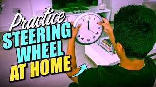 Steering Wheel Practice At HomeDriving Lesson [upl. by Notyard]