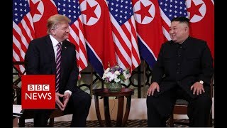 Donald Trump and Kim Jongun meet in Vietnam  BBC News [upl. by Nester798]