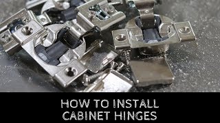 How To Install Cabinet Door Hinges [upl. by Norven]