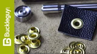 How to Set Grommets in Leather [upl. by Fernand]