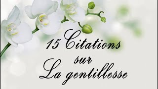 15 belles citations sur la gentillesse [upl. by Nemad]