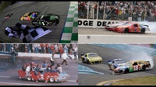 NASCAR Countdown Top 10 last laps in NASCAR history [upl. by Medea513]