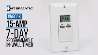 Install the IW505K 15Amp 7Day InWall Timer from Intermatic [upl. by Adnilemreh]