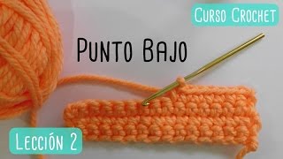 Crochet para principiantes punto bajo [upl. by Ahsiatal327]