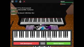 Call of duty  Nazi Zombies theme  Roblox Virtual piano [upl. by Idur]