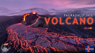 ICELANDIC VOLCANO ERUPTION 4K  Flying through the lava [upl. by Ahsinnor]