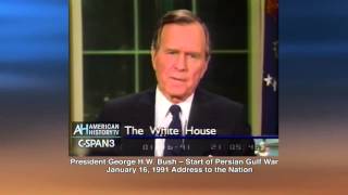 President George HW Bush Announces Persion Gulf War 11691 [upl. by Eneryc]