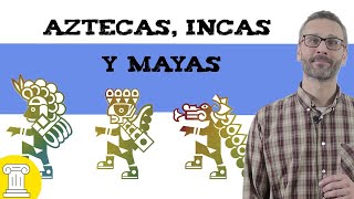 Aztecas Incas y Mayas 🌎 Resumen [upl. by Winwaloe84]