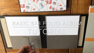 Basic 8x8 Mini Album Tutorial Part 1 [upl. by Sldney777]