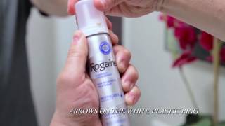 ROGAINE® Foam  How to Open the Canister [upl. by Bitthia]